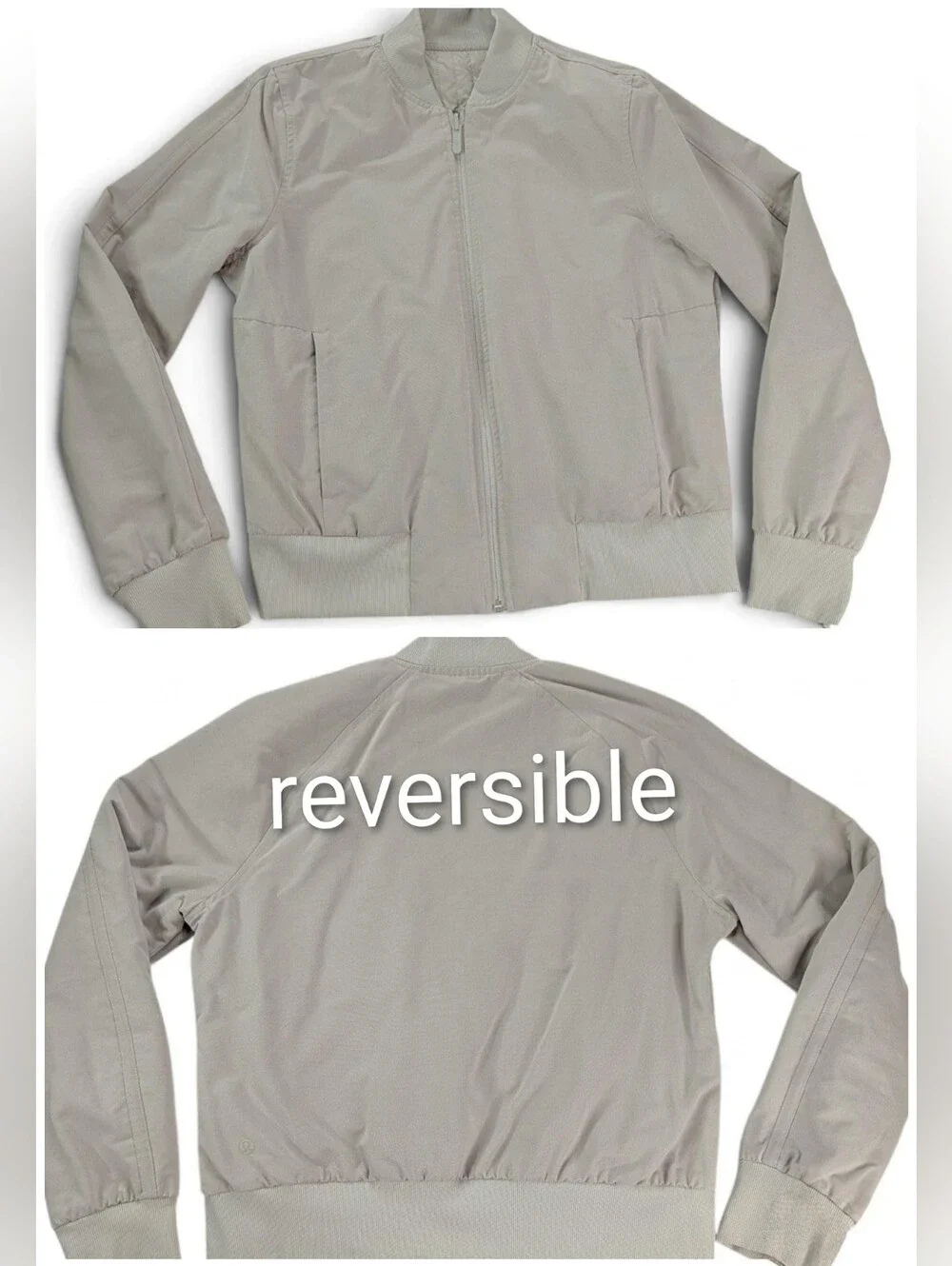 Lululemon Reversible Bomber Jacket Women’s Size 8 Quilted Zip Up